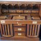 antique exceptional captain’s desk palisander wood