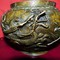 antique bronze signed jardinière with dragon