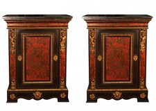 antique pair cabinet napoleon III boulle marquetry