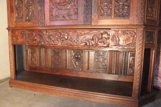 старинная мебель - комод из дуба, ренессанс, 19 век