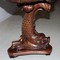 Antique dolphin figure piano stool of XIXth C