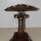 Antique dolphin figure piano stool of XIXth C