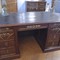 antique art nouveau desk in mahogany wood