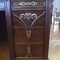 antique art nouveau desk in mahogany wood