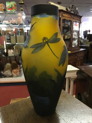 винтажная ваза стеклянная ваза 20 век ХХ век