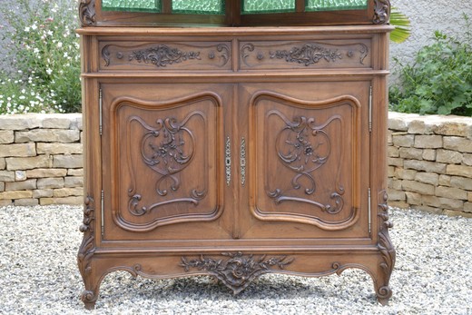 furniture antique corner walnut display