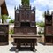 Exceptional Gothic style oak dining room set