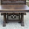 Exceptional Gothic style oak dining room set