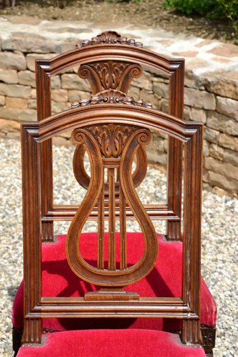 старинная мебель - набор стульев людовик 16