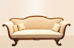 old mahogany sofa