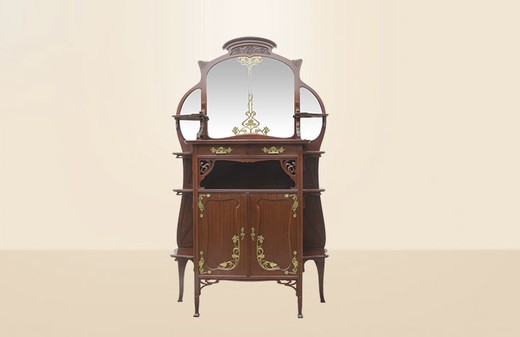 антикварная мебель - трюмо с зеркалом