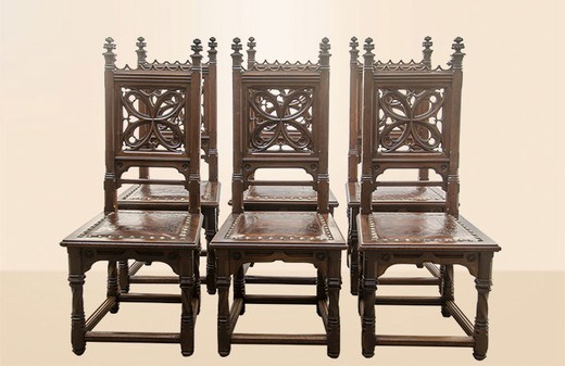 antique furniture chairs in walnut