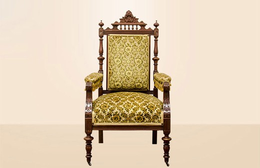 антикварная мебель - кресло из дуба