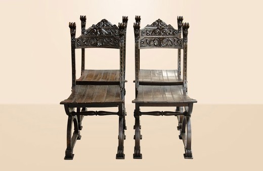 антикварная мебель - стулья из дуба