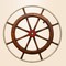 ship steering wheel antique