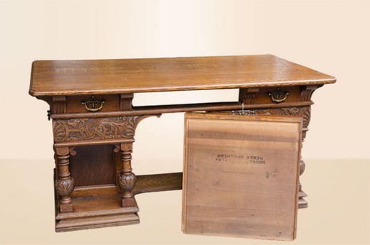 old table in oak