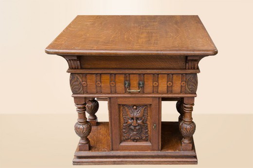 vintage furniture desk in oak