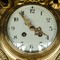 Antique brass wall clock