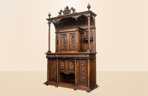 old furniture cabinet henri II