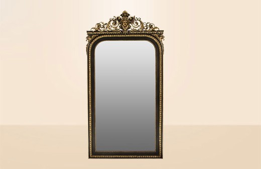 antique wood mirror