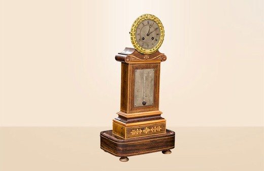 vintage clock and barometer