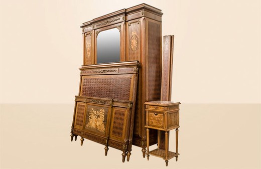 antique furniture bedroom suite Louis 16