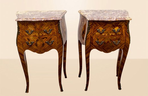 antique pair side tables