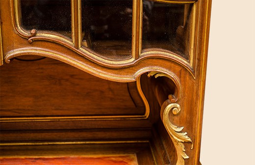 antique furniture display walnut wood