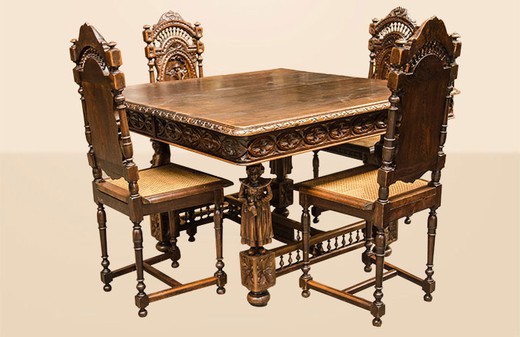 antique furniture suite in breton style