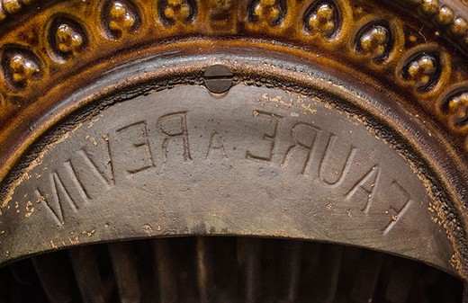 винтажная печка из чугуна, 1880 год