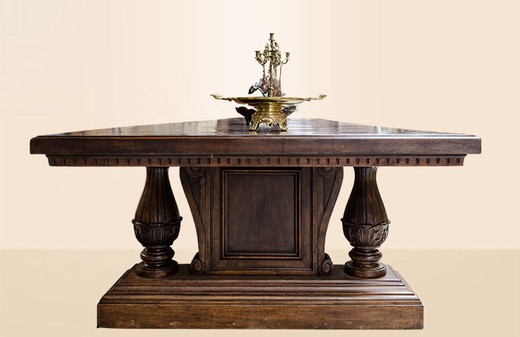 антикварный стол из ореха, итальянский стиль
