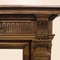 antique wooden henri II fireplace