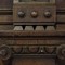 antique wooden henri II fireplace