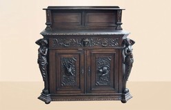 antique louis XIII style cabinet