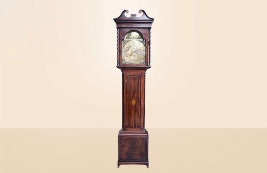антикварные напольные часы из дуба в английском стиле, 19 век