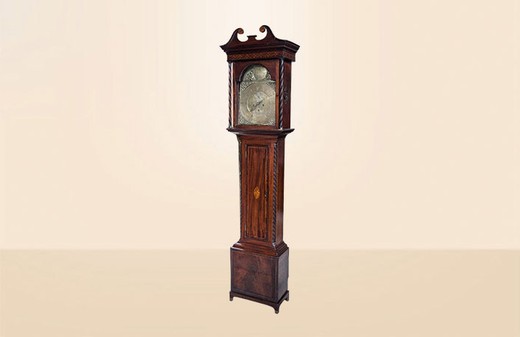 старинные напольные часы из дуба в английском стиле, 19 век