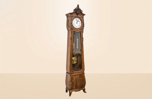 старинные напольные часы людовик 15 из ореха