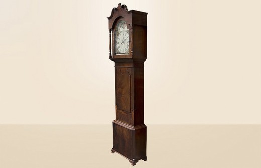 антикварные часы с маятником из красного дерева, конец 19 века