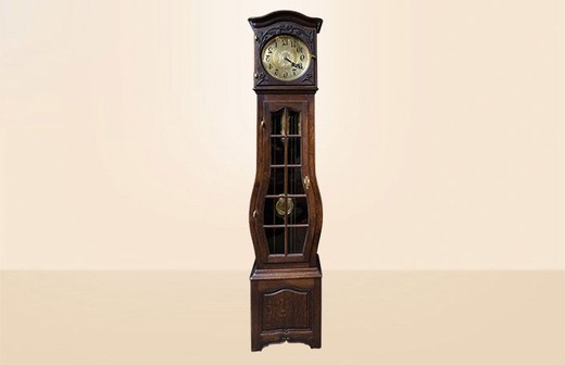 антикварные напольные часы из дуба, 19 век