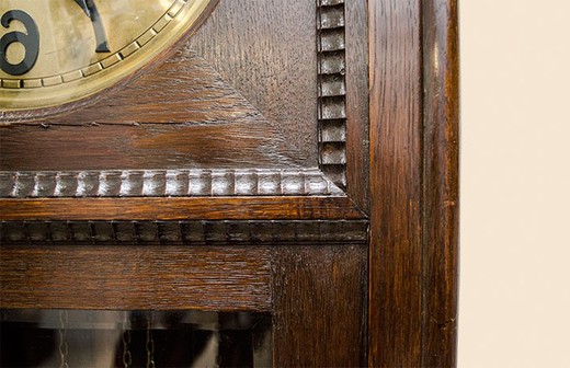 винтажные часы с маятником из дуба, 19 век