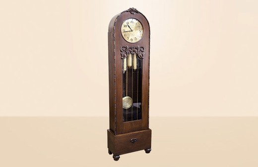 старинные напольные часы из дуба, 19 век