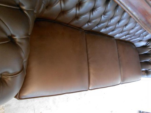 винтажная мебель - диван из кожи