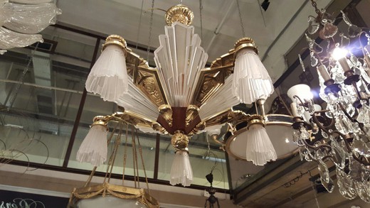 Antique chandelier in the style of Art Deco