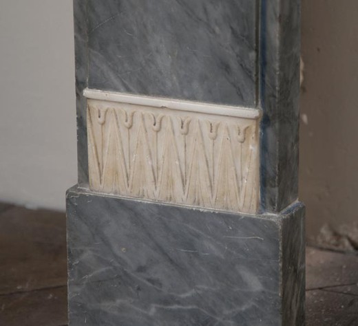 vintage marble fireplace