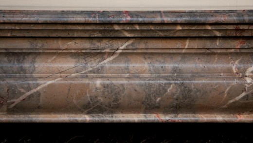 old marble fireplace