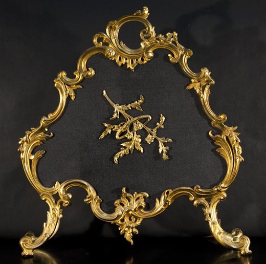 antique bronze firescreen