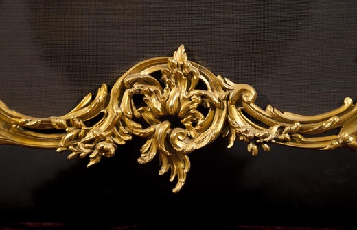 antique bronze firescreen