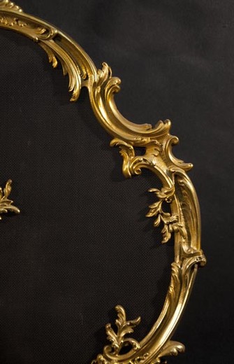 antique bronze firescreen