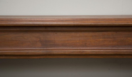 antique fire mantel wood