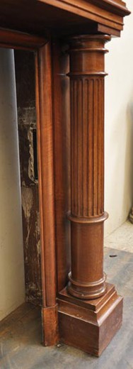 vintage wooden firemantel